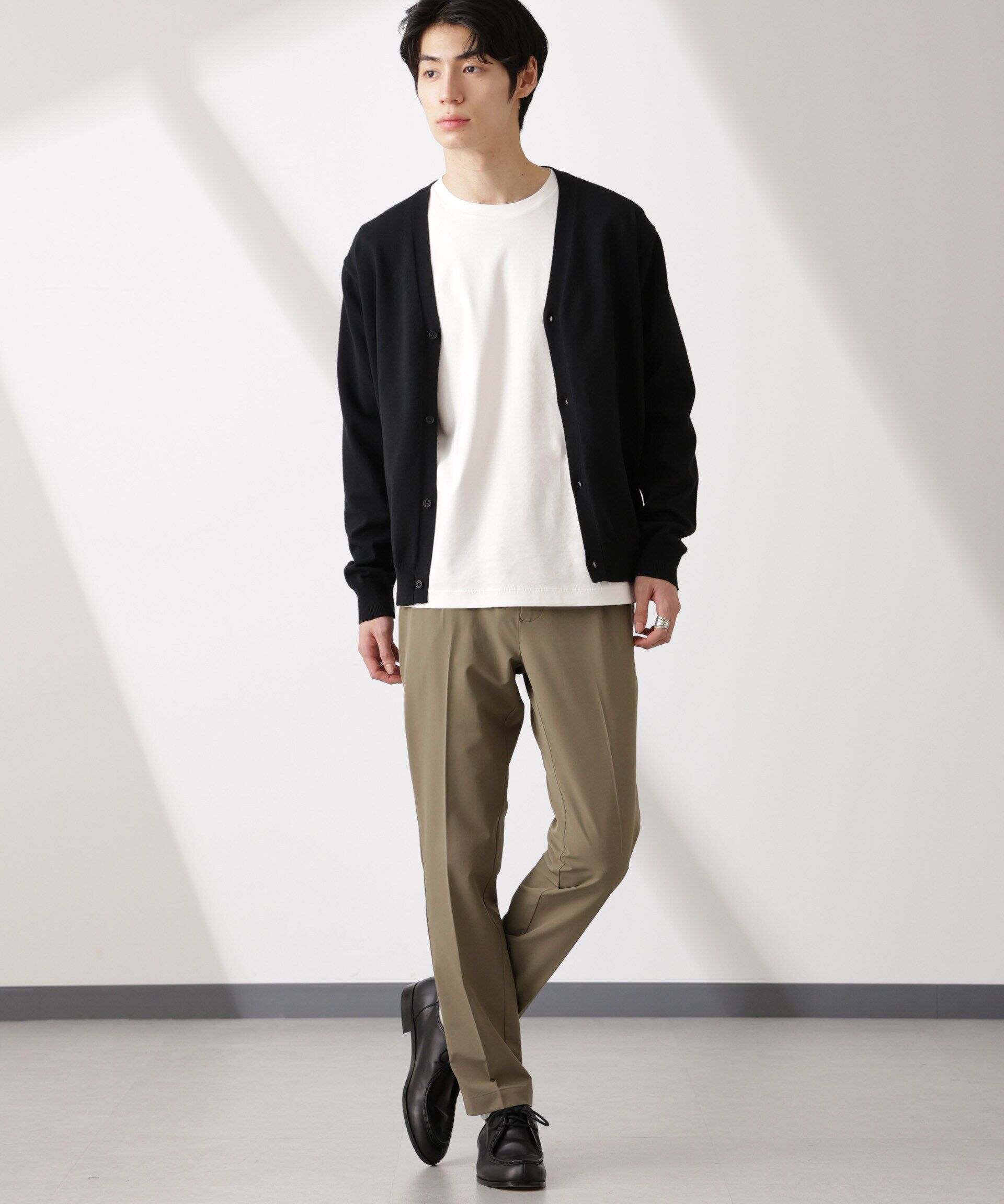 nano･universe「ライトウェイトストレッチ タイトスラックス(セットアップ可)」|チノ|