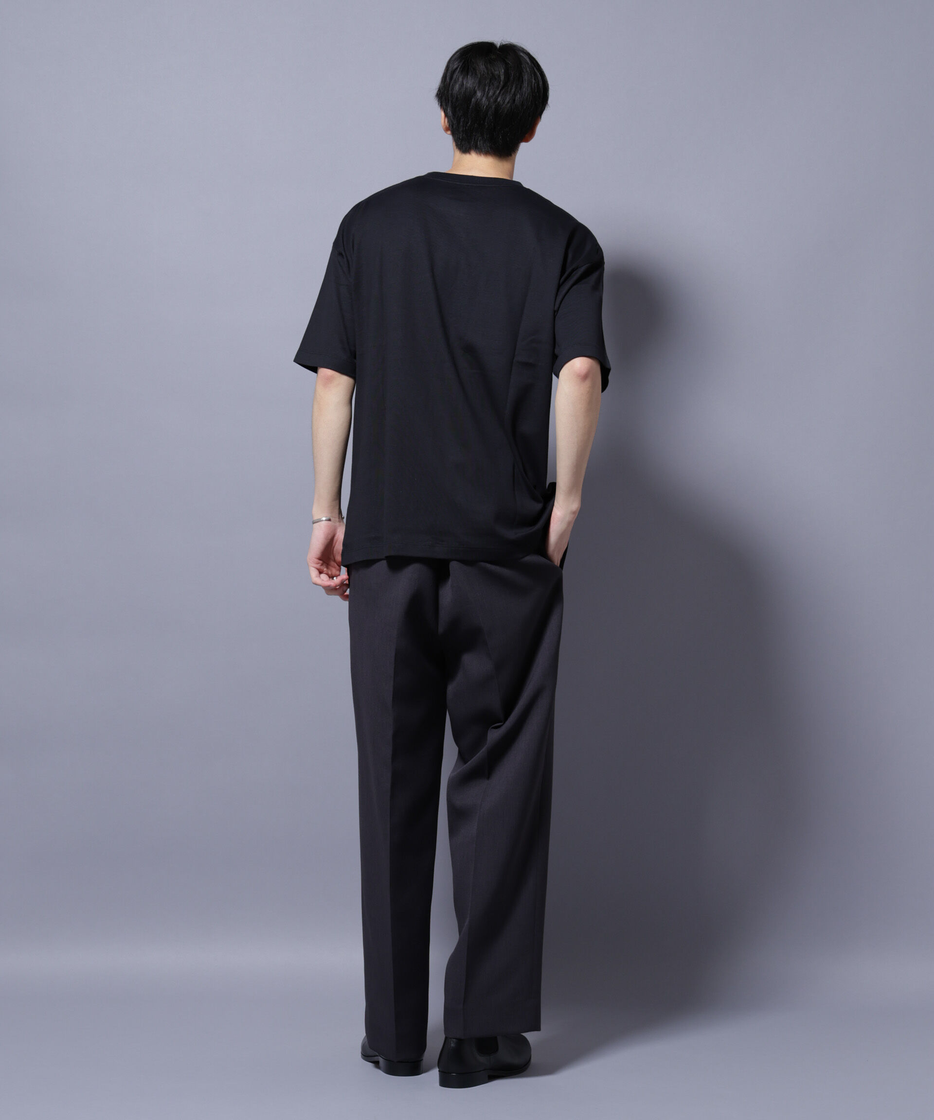 nano･universe「Anti Soaked(R)  汗染み防止 クルーネック ビッグシルエットTシャツ」|Tシャツ・カットソー|