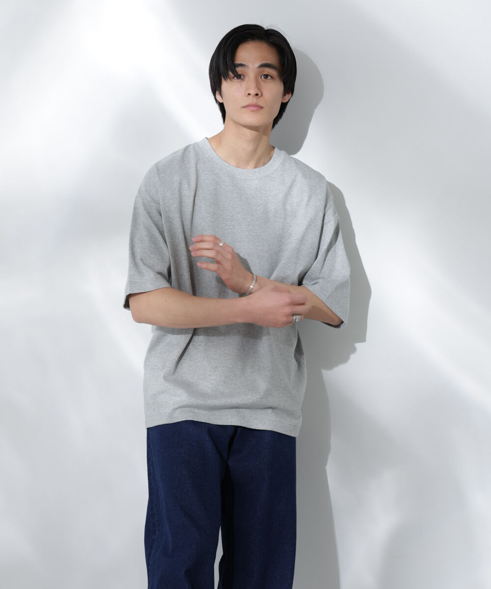 nano･universe「Anti Soaked(R)  汗染み防止 クルーネック ビッグシルエットTシャツ」|Tシャツ・カットソー|