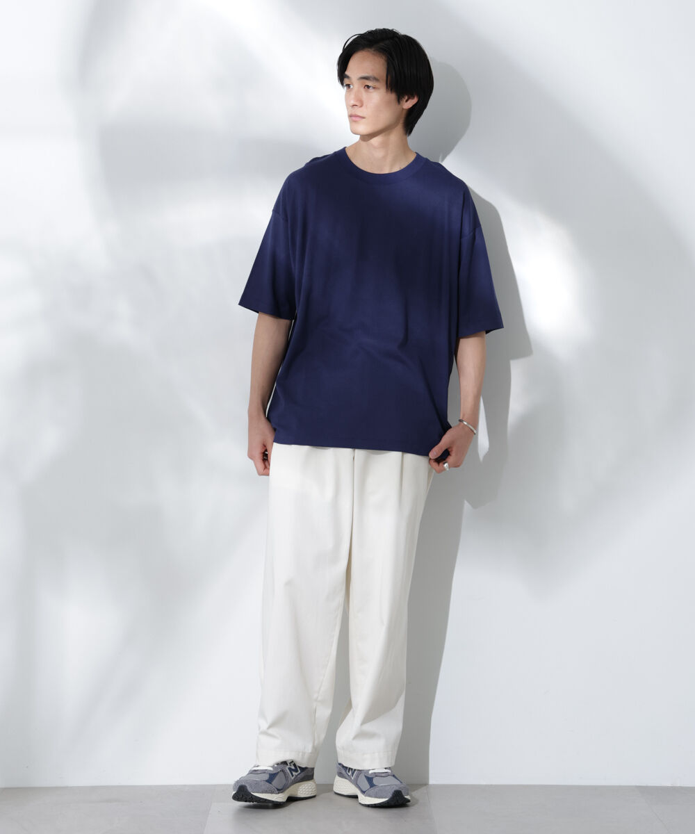 nano･universe「Anti Soaked(R)  汗染み防止 クルーネック ビッグシルエットTシャツ」|Tシャツ・カットソー|