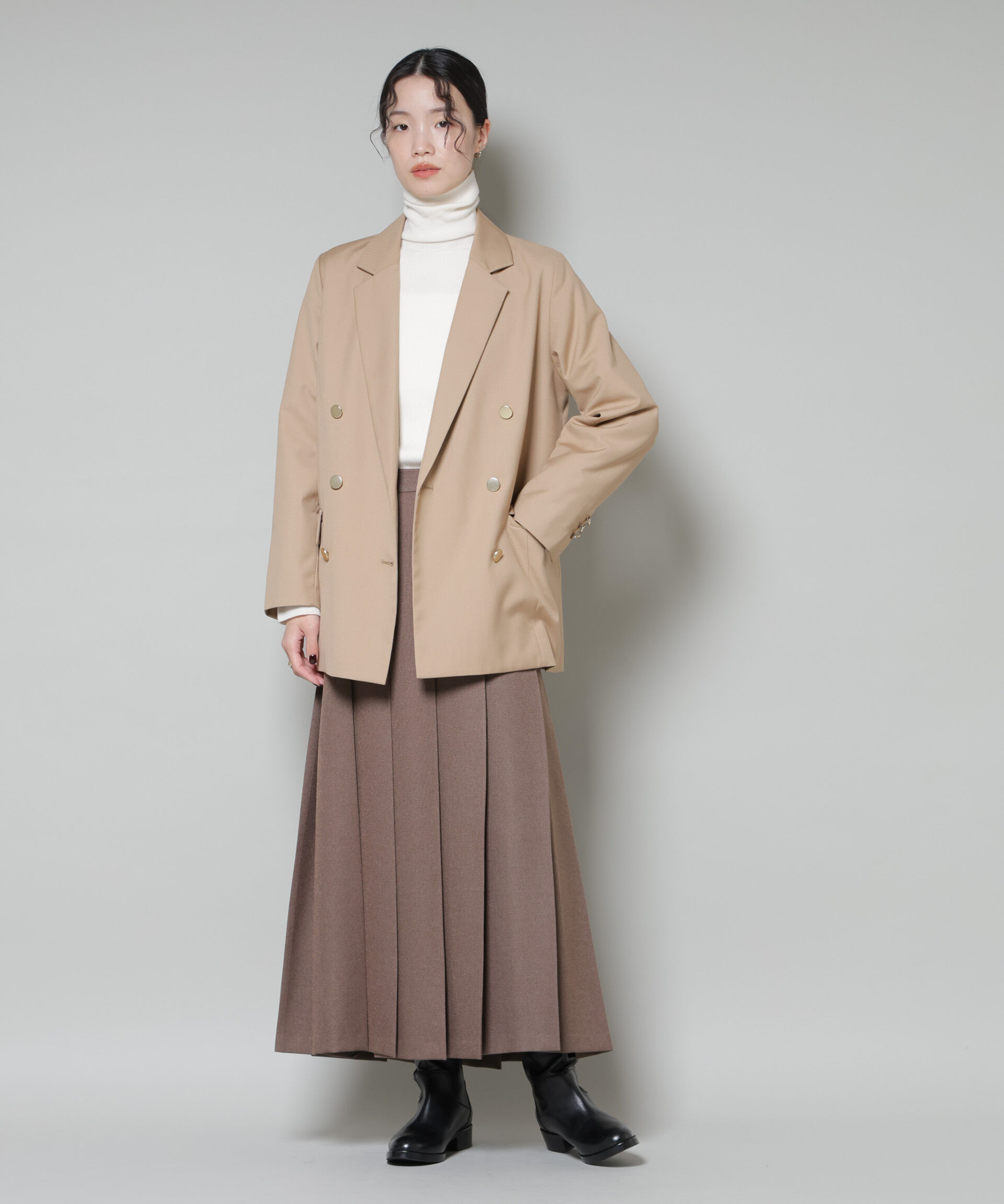 nano･universe「ダブルブレストジャケット」|テーラードジャケット|