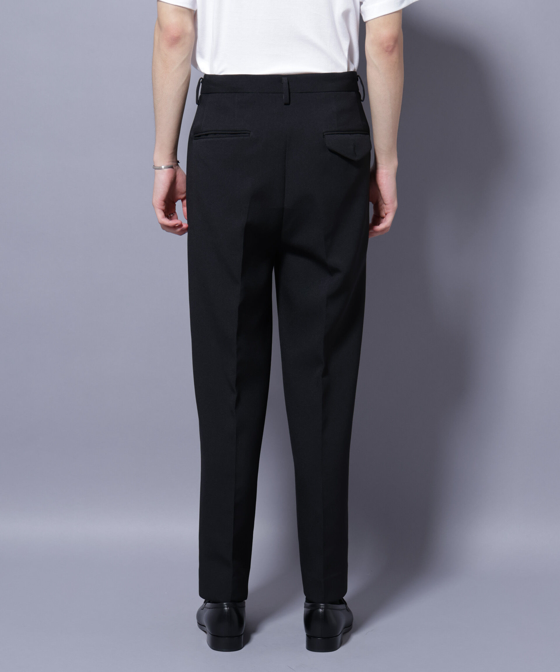 nano･universe「Reflax(R) ダブルクロスウェザーストレートパンツ(セットアップ可)」|チノ|