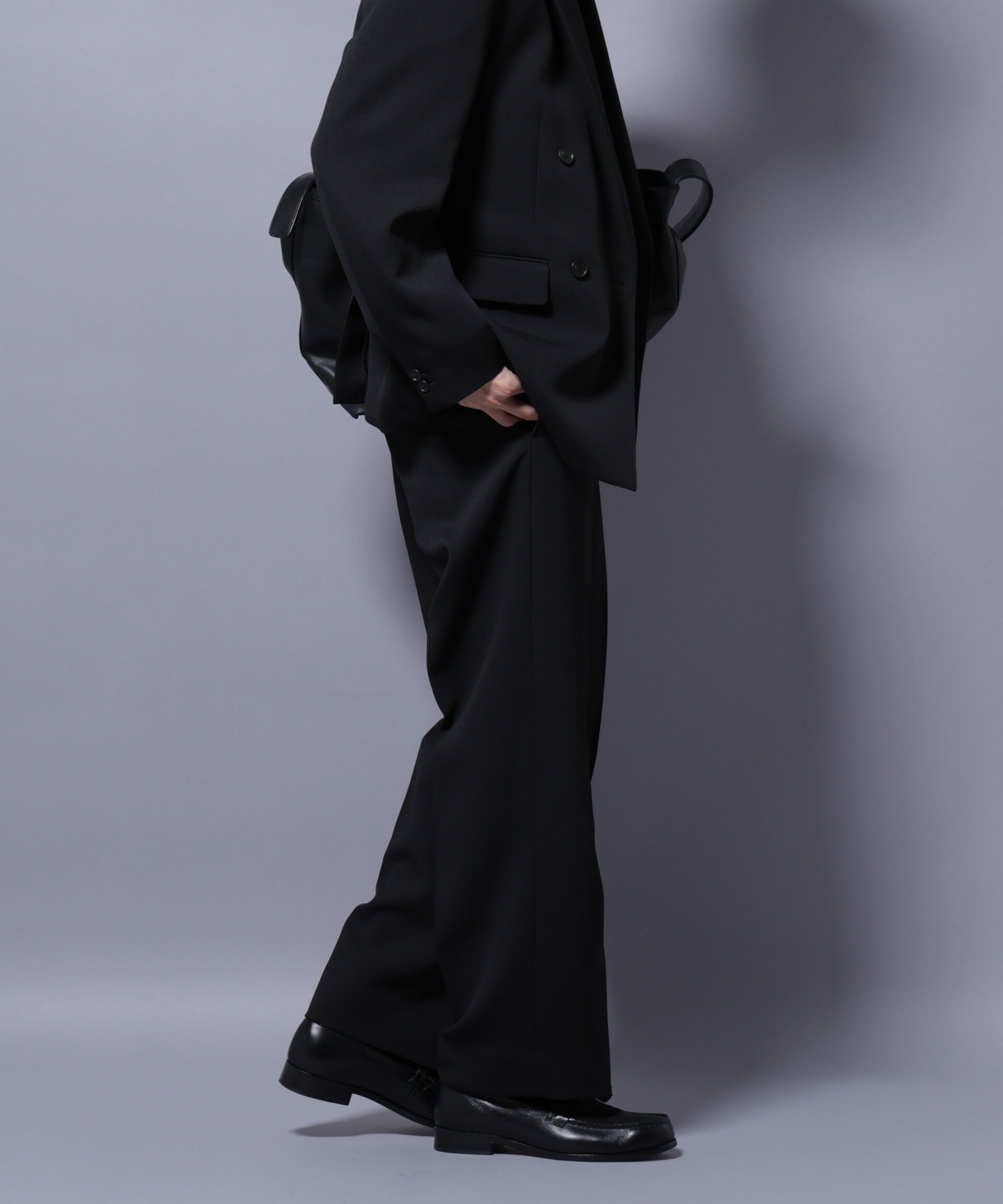 nano･universe「Reflax(R) ダブルクロスウェザーストレートパンツ(セットアップ可)」|チノ|