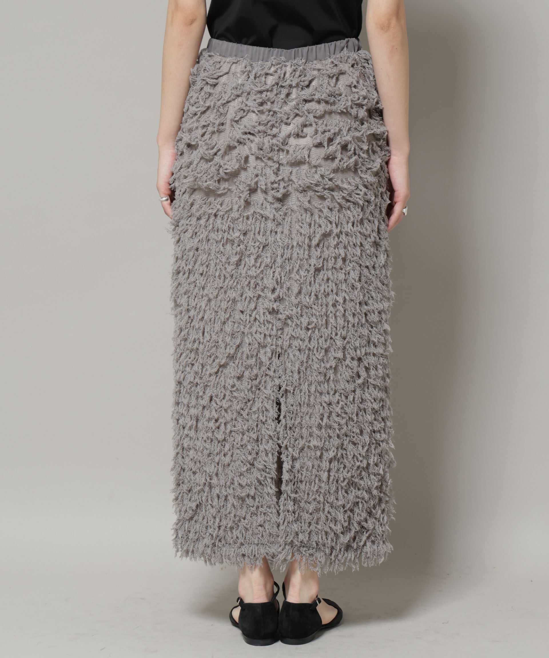 nano･universe「フリンジタイトスカート」|スカート|