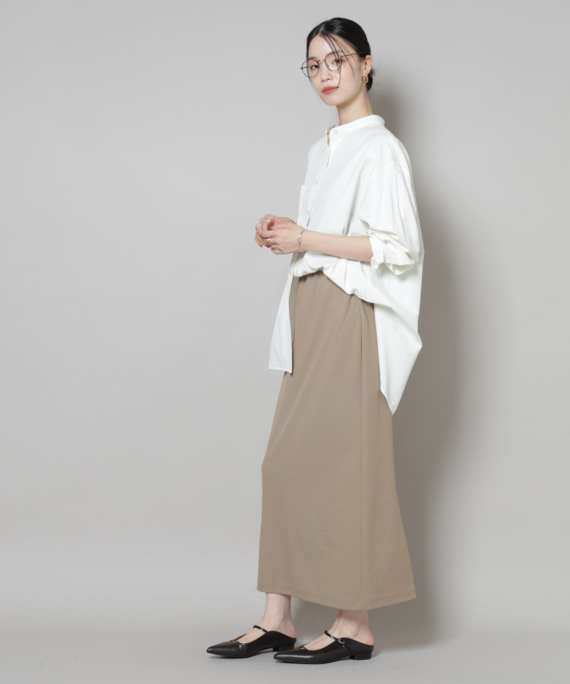 nano･universe「サカリバナロースカート(セットアップ可)」|スカート|