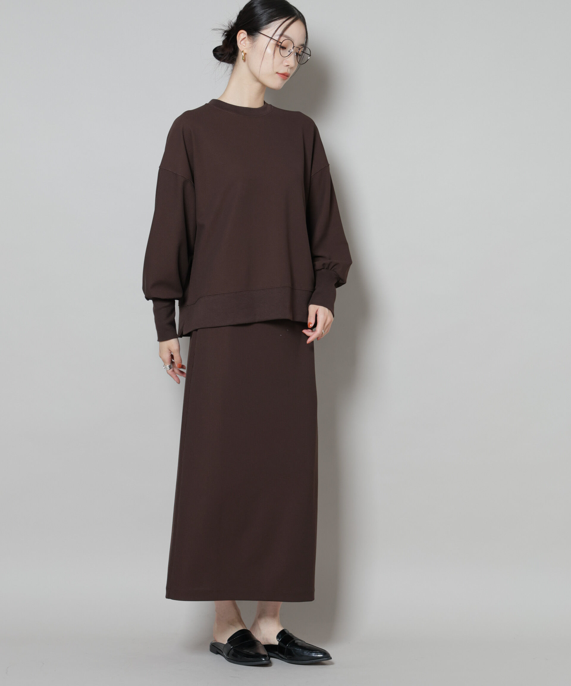 nano･universe「サカリバナロースカート(セットアップ可)」|スカート|