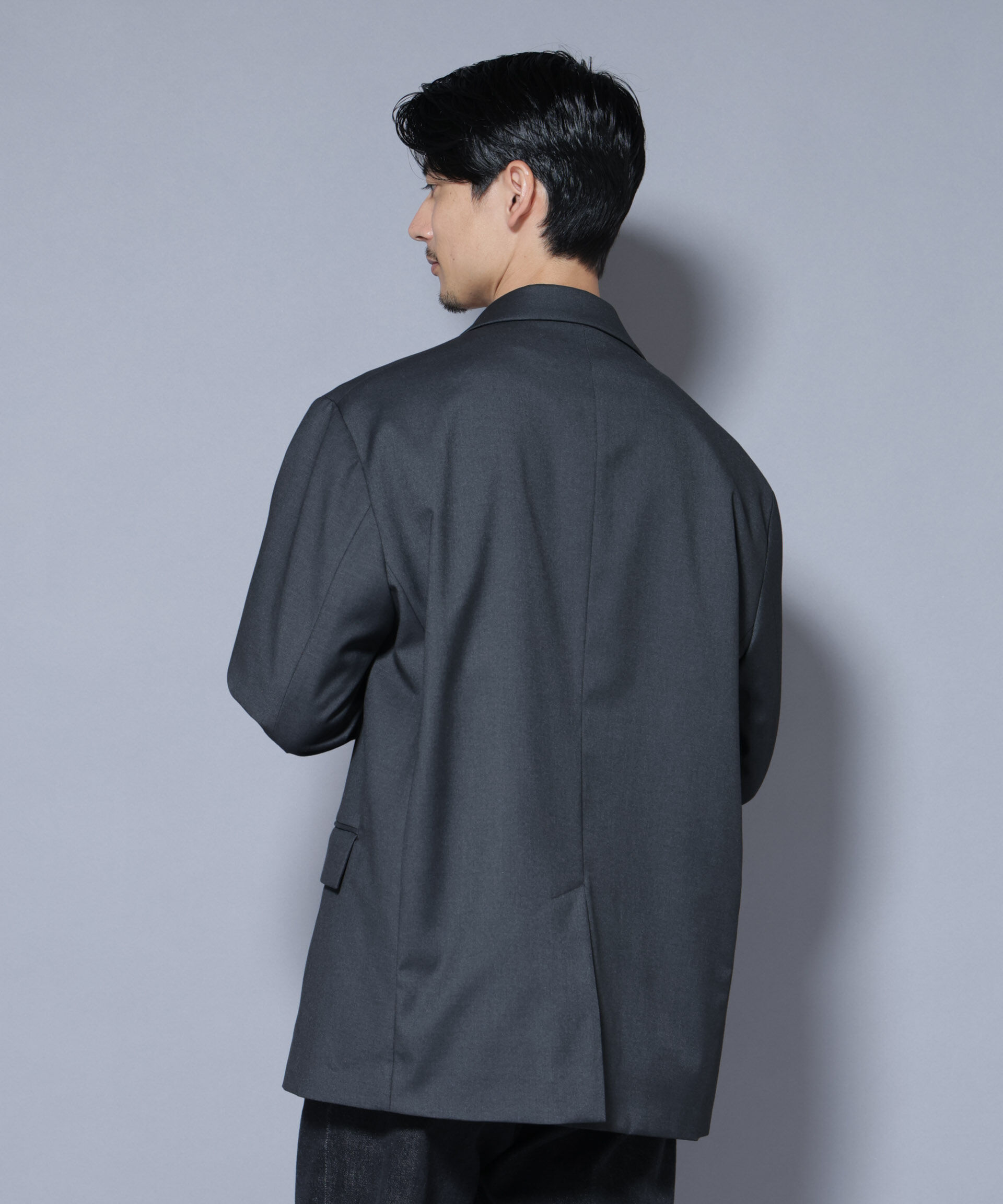 nano･universe「DELEGANTEｴｱﾘｰｻｷｿﾆｰ ｸﾞﾘｯﾀｰｽﾄﾗｲﾌﾟﾃｰﾗｰﾄﾞｼﾞｬ」|テーラードジャケット|