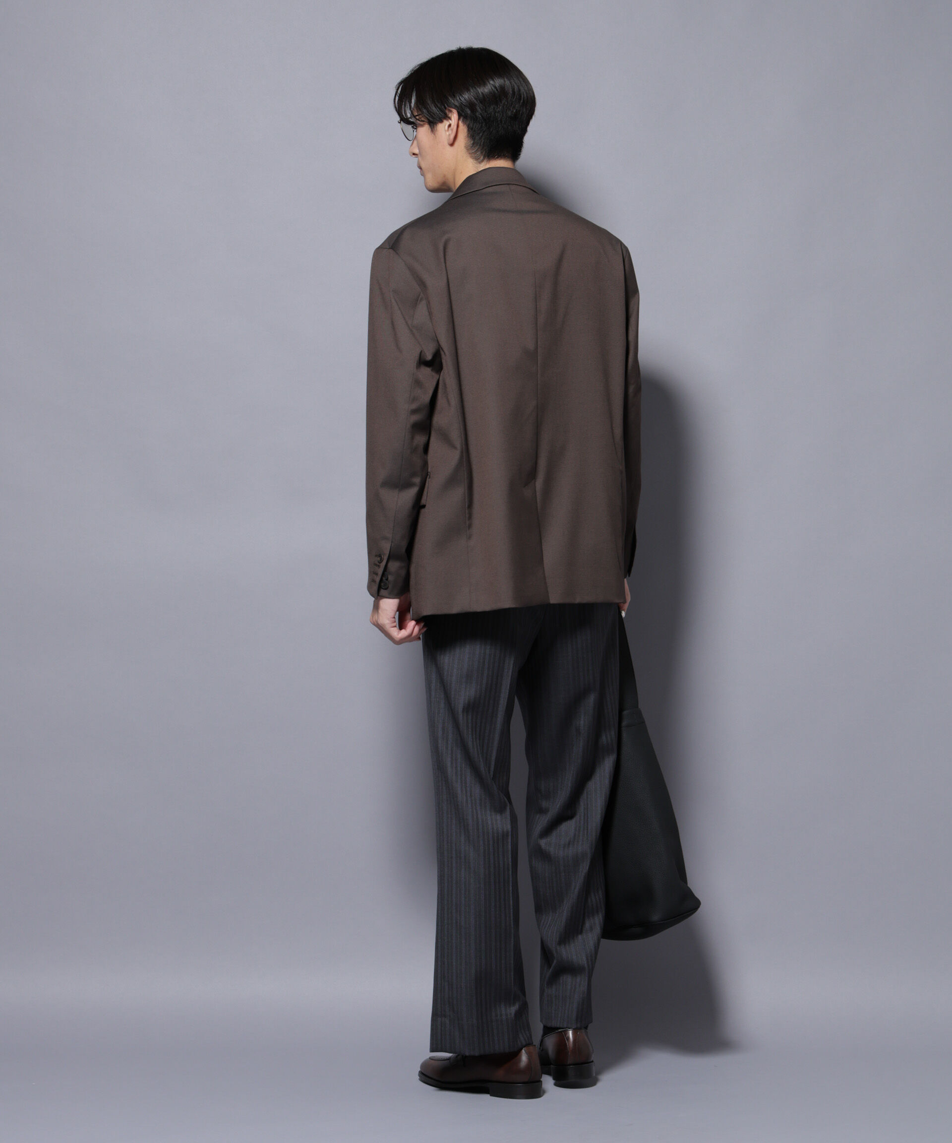 nano･universe「DELEGANTEｴｱﾘｰｻｷｿﾆｰ ｸﾞﾘｯﾀｰｽﾄﾗｲﾌﾟﾃｰﾗｰﾄﾞｼﾞｬ」|テーラードジャケット|