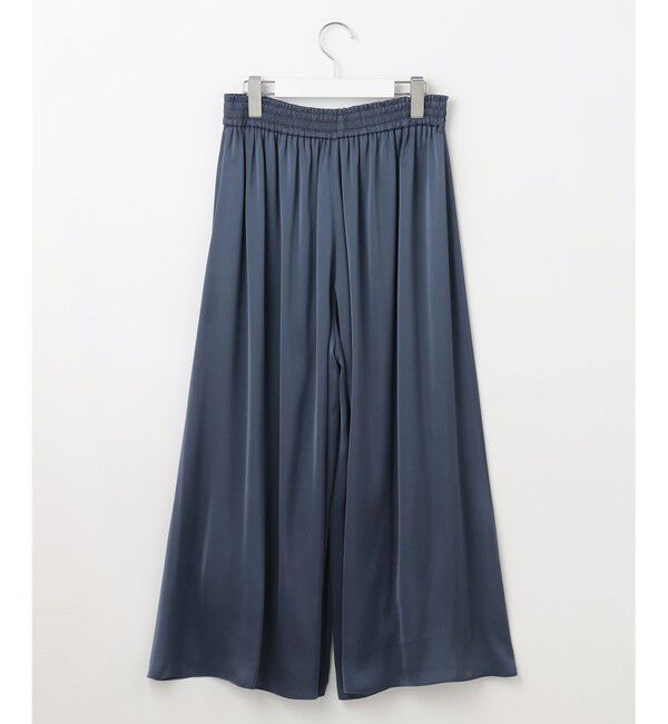 自由区「【カタログ掲載・セットアップ対応・ウエストゴム・洗える】セミブライトサテンギャザー パンツ」|その他|