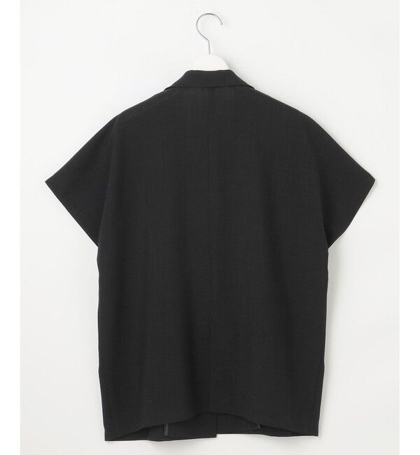 自由区「【セットアップ対応】ライトリネンライクショートスリーブ ジャケット」|テーラードジャケット|