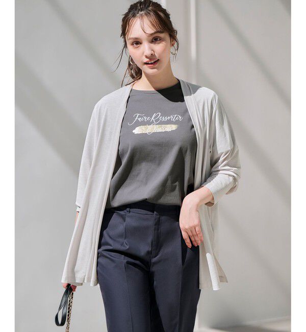 ANY SIS「箔プリントロゴ Tシャツ」|Tシャツ・カットソー|