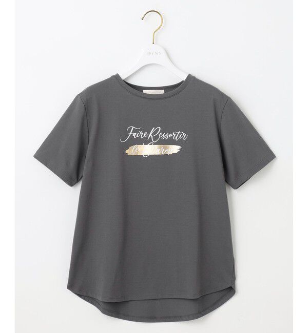 ANY SIS「箔プリントロゴ Tシャツ」|Tシャツ・カットソー|