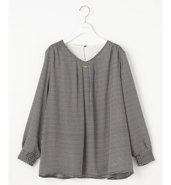 any SiS「【WEB限定】エニポカシリーズVネック ブラウス」|シャツ・ブラウス|