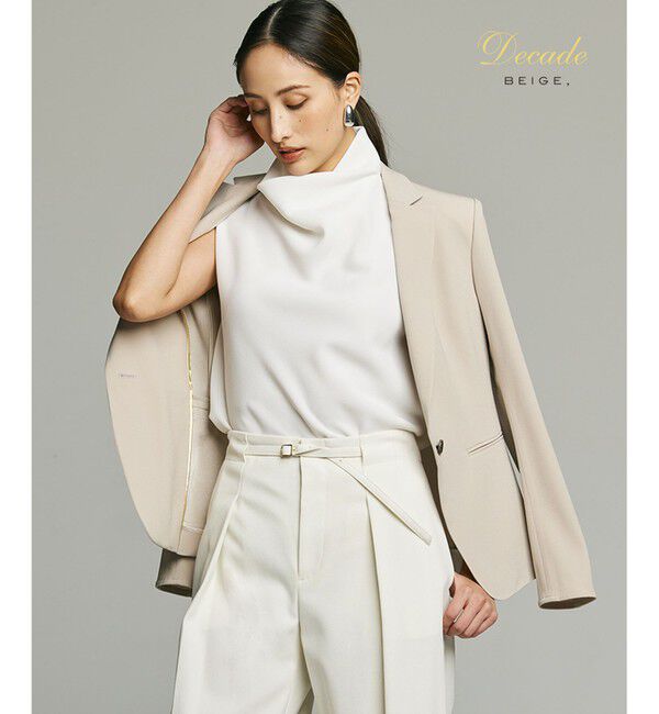 BEIGE,「CINDY / テーラードジャケット」|テーラードジャケット|Sand