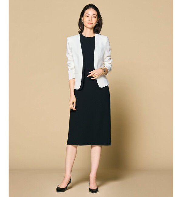 BEIGE,「CINDY / ダブルカラージャケット」|ノーカラージャケット|