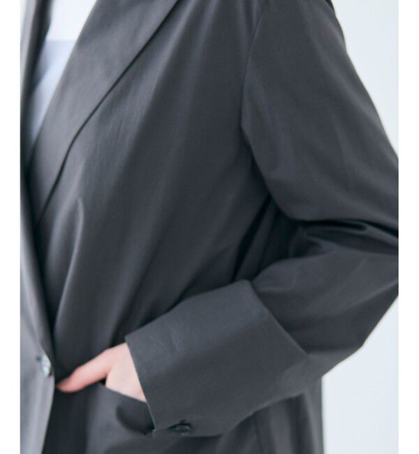 BEIGE,「【洗える・FUDGE 6月号掲載】MALLOW / コットンテーラードオーバージャケット」|テーラードジャケット|