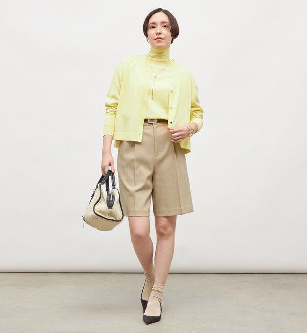 NOLLEY'S「《手洗い可能》《アンサンブル対応》18G天竺ゆったりVネックカーディガン」|カーディガン|