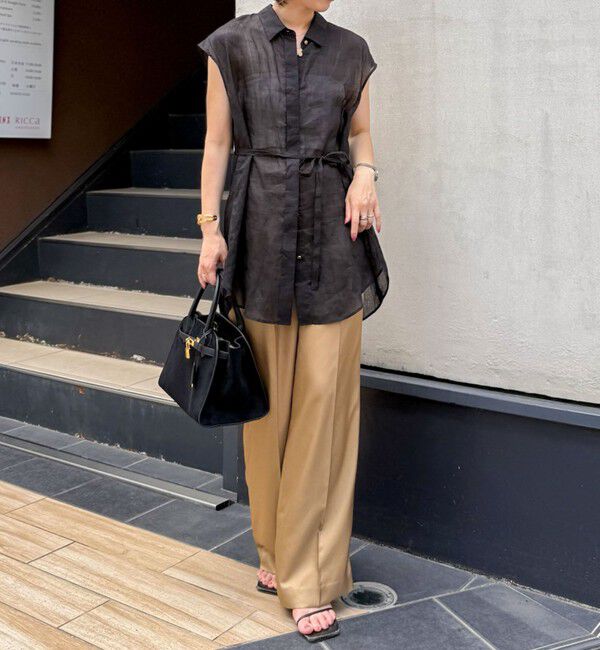 NOLLEY'S「ウォッシャブルサテンワイドパンツ」|その他|