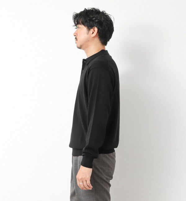 NOLLEY'S goodman「14G成型 ウォッシャブル NSN長袖ポロニット 25AW」|ニット・セーター|