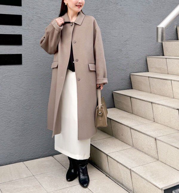 NOLLEY'S sophi「SUPER140リバーステンカラーコート」|ステンカラーコート|