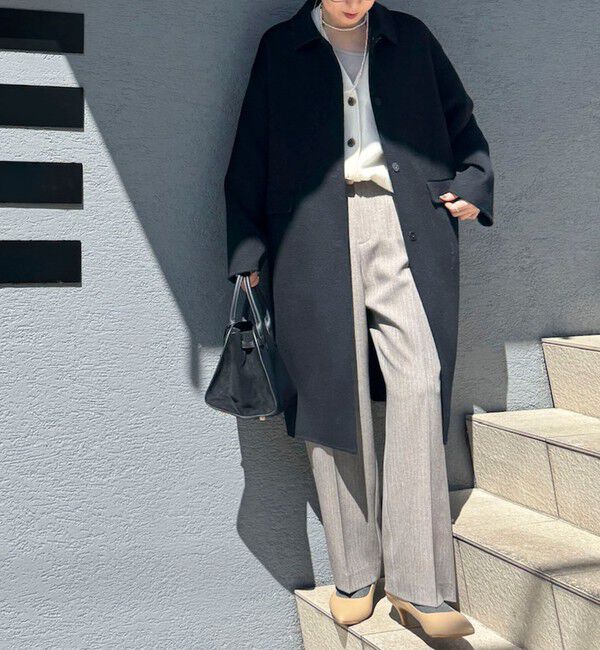 NOLLEY'S sophi「SUPER140リバーステンカラーコート」|ステンカラーコート|