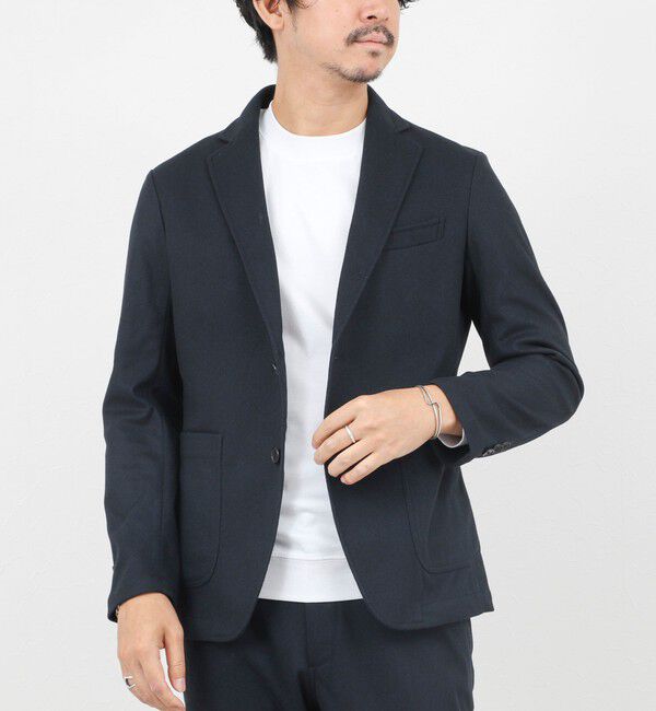 NOLLEY'S goodman「《セットアップ対応》【Active Jersey】ホームスパン ストレッチイージーJK」|テーラードジャケット|
