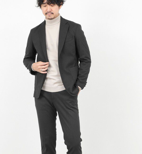 NOLLEY'S goodman「《セットアップ対応》【Active Jersey】ホームスパン ストレッチイージーJK」|テーラードジャケット|