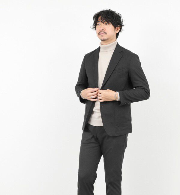 NOLLEY'S goodman「《セットアップ対応》【Active Jersey】ホームスパン ストレッチイージーJK」|テーラードジャケット|