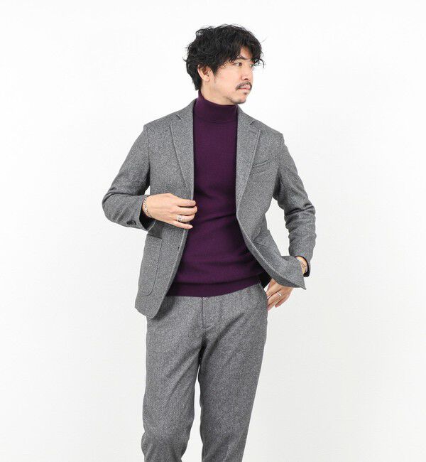 NOLLEY'S goodman「《セットアップ対応》【Active Jersey】ホームスパン ストレッチイージーJK」|テーラードジャケット|