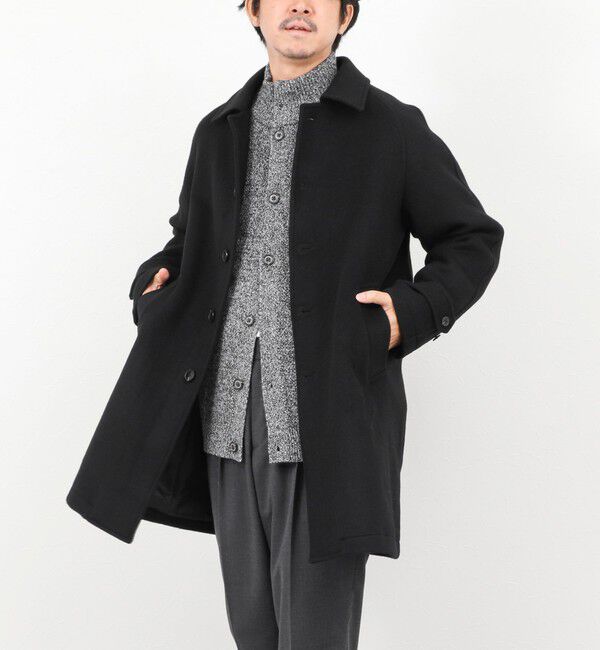 NOLLEY'S goodman「《ビジカジ対応》尾州ビーバーステンカラーコート 25AW」|ステンカラーコート|