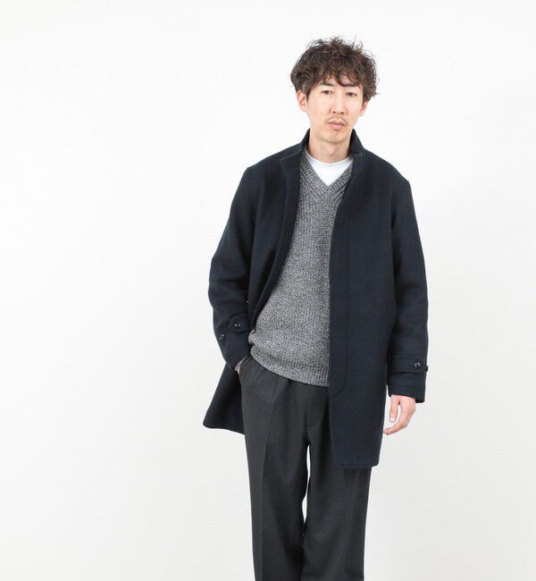 NOLLEY'S goodman「《ビジカジ対応》尾州ビーバースタンドカラーコート 25AW」|その他|