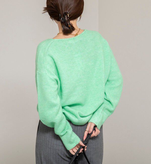 NOLLEY'S sophi「《手洗い可能》アルパカ混Vネックプルオーバー」|ニット・セーター|