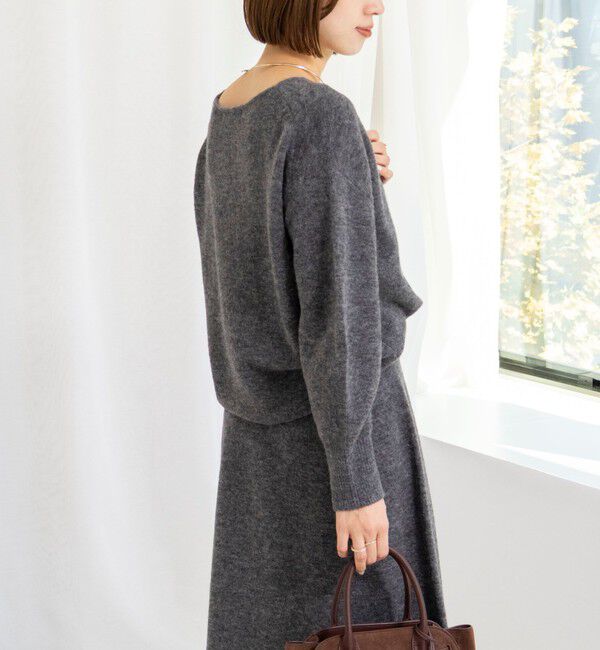 NOLLEY'S sophi「《手洗い可能》アルパカ混Vネックプルオーバー」|ニット・セーター|