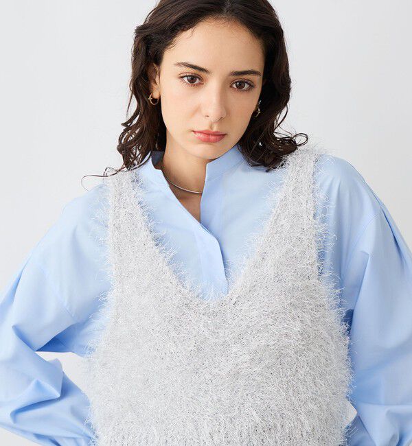 NOLLEY'S sophi「《手洗い可能》ラメシャギー2WAYビスチェ」|ニット・セーター|