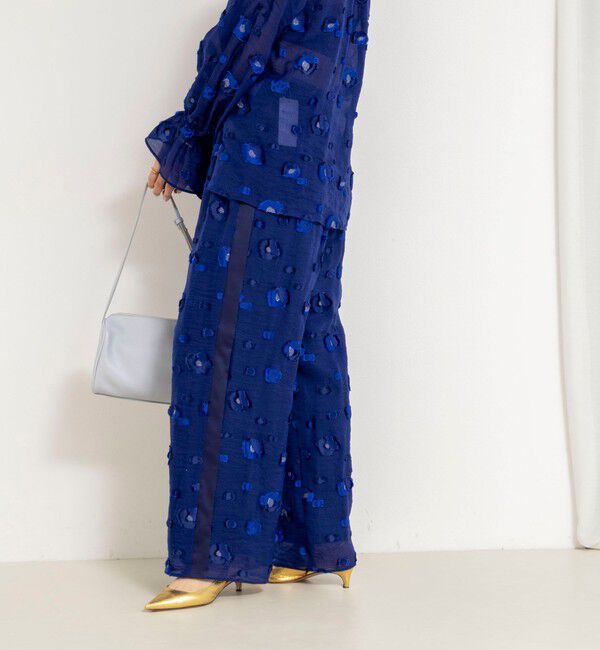 NOLLEY'S「《セットアップ対応》【KIRYU】 MIXウォッシャブルフラワー柄ジャガードパンツ」|その他|