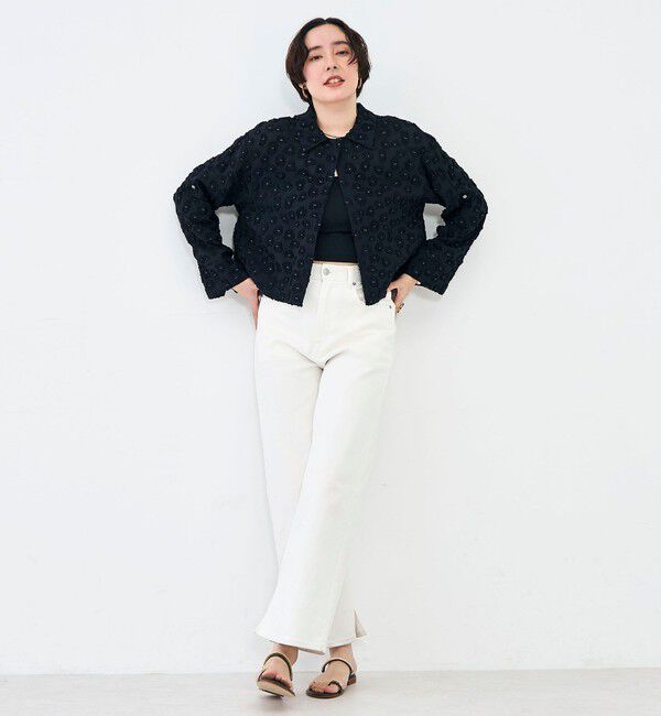 NOLLEY'S「【KIRYU】ウォッシャブル花柄ジャガードシャツ」|シャツ・ブラウス|