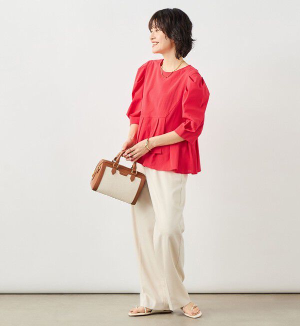 NOLLEY'S「ウォッシャブルサラドラトリコットペプラムブラウス」|シャツ・ブラウス|