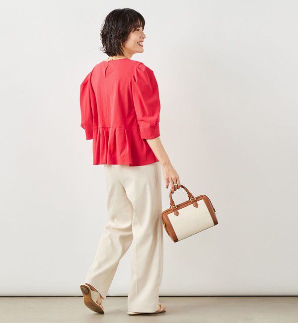 NOLLEY'S「ウォッシャブルサラドラトリコットペプラムブラウス」|シャツ・ブラウス|