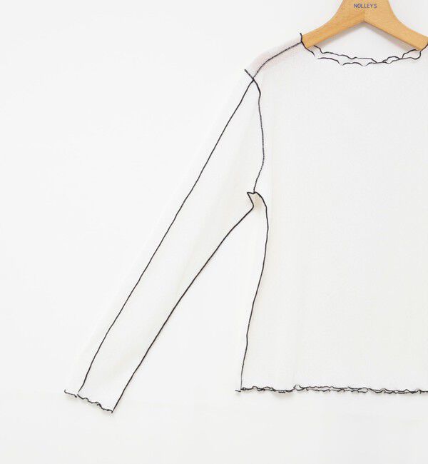 NOLLEY'S「ウォッシャブルドライテレコメロー配色プルオーバー」|Tシャツ・カットソー|