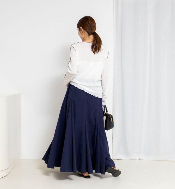 NOLLEY'S「ウォッシャブルドライテレコメロー配色プルオーバー」|Tシャツ・カットソー|