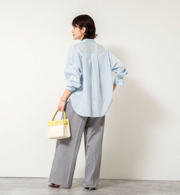NOLLEY'S sophi「ウォッシャブルタンブラーストライプ3WAYシャツ」|シャツ・ブラウス|