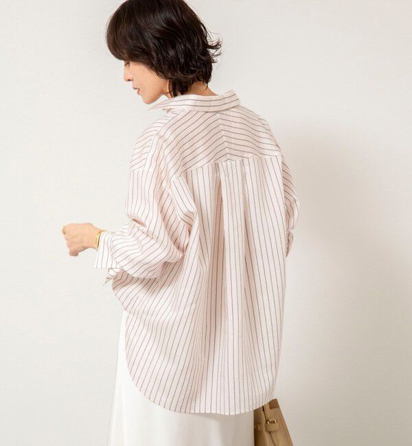 NOLLEY'S sophi「ウォッシャブルタンブラーストライプ3WAYシャツ」|シャツ・ブラウス|