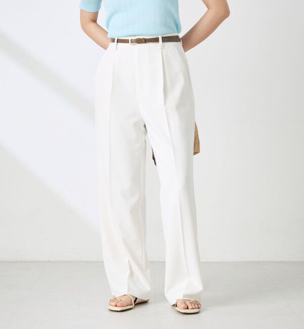 NOLLEY'S sophi「《セットアップ対応》ウォッシャブルドライツイルワイドパンツ」|その他|