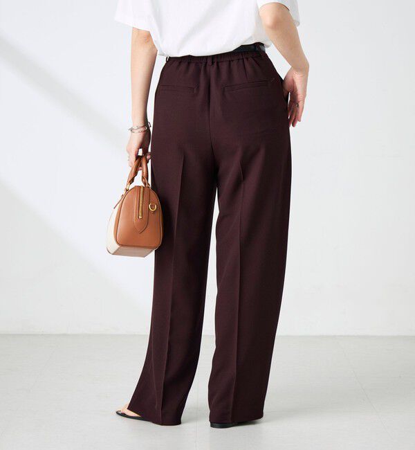 NOLLEY'S sophi「《セットアップ対応》ウォッシャブルドライツイルワイドパンツ」|その他|