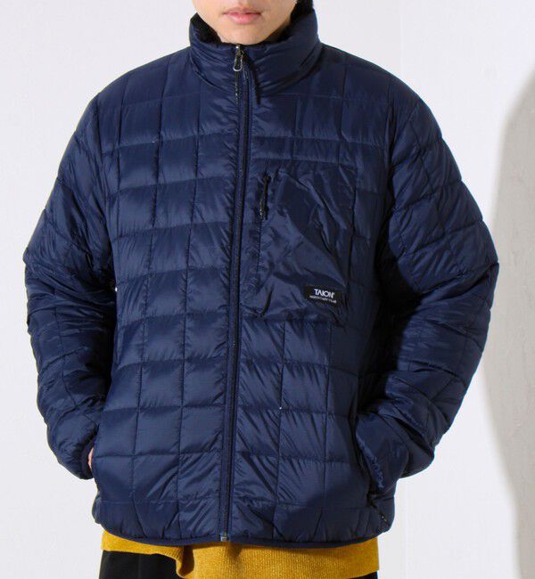 GLOSTER「【2WAYで着回せる】【UNISEX】GLOSTER配色別注 TAIONボア&times;ダウンブルゾン」|ダウン|