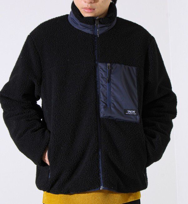 GLOSTER「【2WAYで着回せる】【UNISEX】GLOSTER配色別注 TAIONボア&times;ダウンブルゾン」|ダウン|