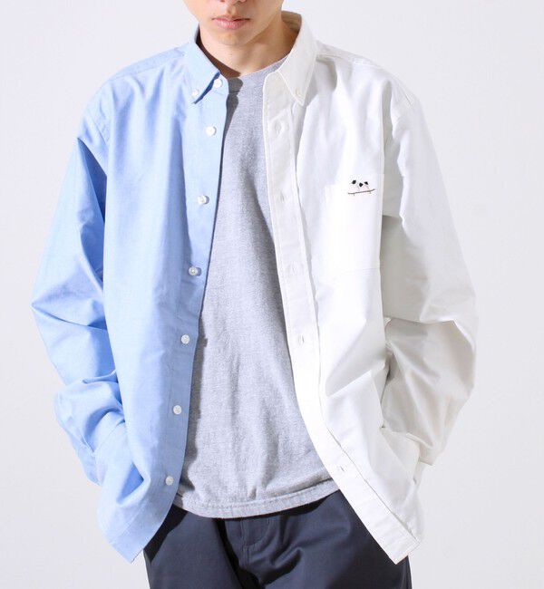 GLOSTER「【定番&times;遊び心】フレブル刺繍BDシャツ 無地/クレイジーパターン」|シャツ・ブラウス|