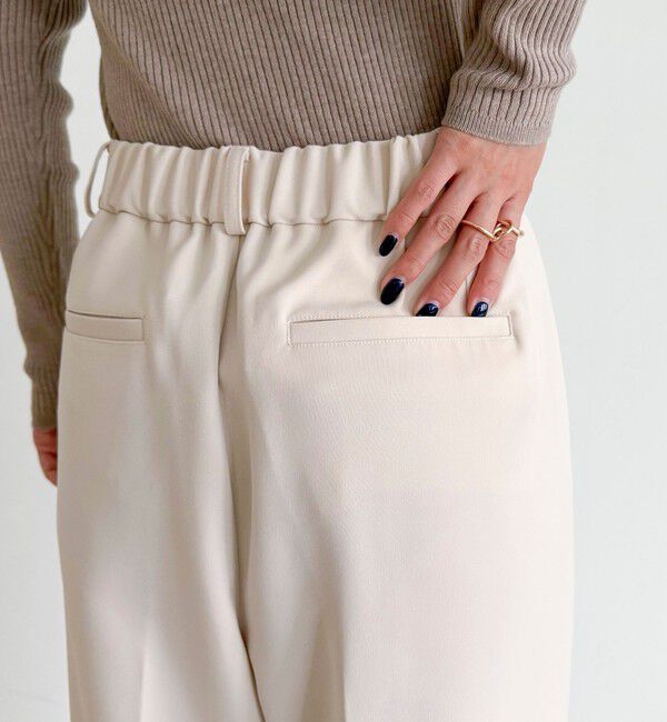 fredy emue「【人気商品の新型】とろみwarmタックスラックス」|スラックス|