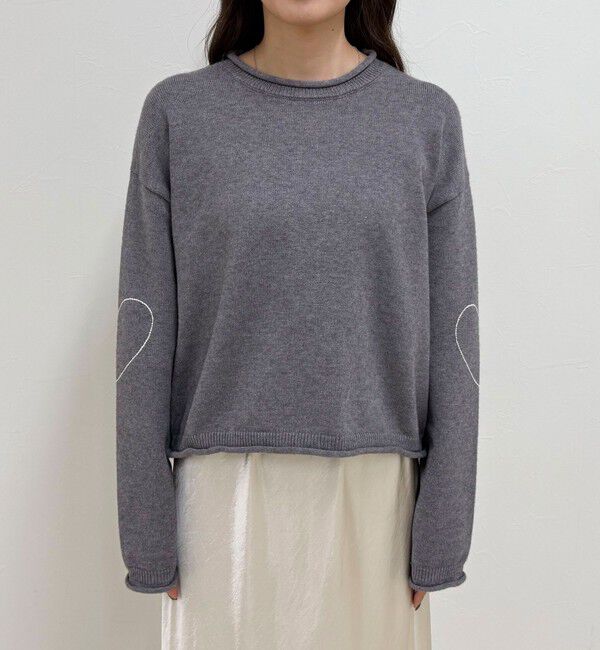 fredy emue「ハートステッチニットプルオーバー」|ニット・セーター|