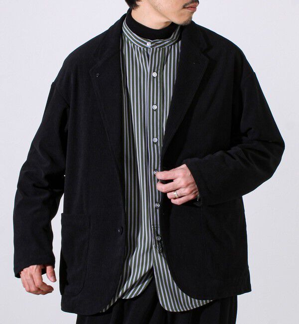 GLOSTER「【セットアップ対応可能】コーデュロイ オールマイティジャケット」|テーラードジャケット|ブラック